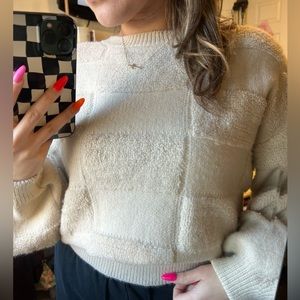Beige Checkered sweater